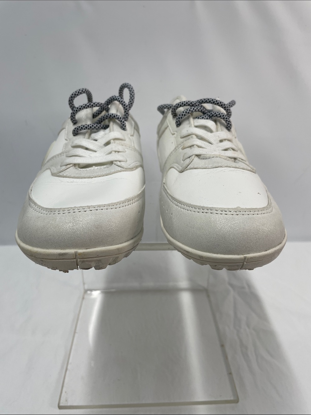 BEBE WHITE GLITTER SNEAKERS FTL-07-110 - Picture 3 of 8